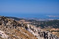 Panorama from the ridge of Mount Ainos on the island of Kefalonia Royalty Free Stock Photo