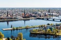 Panorama of Riga city Royalty Free Stock Photo