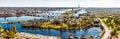 Panorama of Riga city Royalty Free Stock Photo