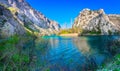 Panorama of River Cetina, Croatia.