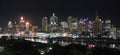 Panorama - River City @ Night Royalty Free Stock Photo