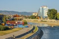 Panorama with the river city of Nis Royalty Free Stock Photo