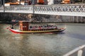 Panorama of river Douro and the old town of Porto, the second largest city in Portugal after Porto