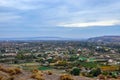 Panorama of the river Ebro in Tudela, Navarra, Spain Royalty Free Stock Photo