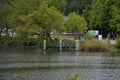 Panorama at the River Havel, Peacock Island, Wannsee in Spring, Zehlendorf, Berlin Royalty Free Stock Photo