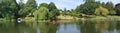 Panorama of the River Ouse at St Neots.