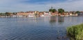 Panorama of the river Schlei and cityscape of historic town Kappeln