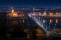 Panorama of the river and town of Kaunas