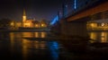 Panorama of the river and town of Kaunas