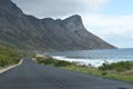 Panorama road with beautiful high mountains from Cape Town to Hermanus, South Africa