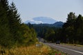 Panorama Road at Mount Saint Helens National Volcanic Monument, Washington Royalty Free Stock Photo