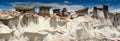 Panorama rock desert landscape in northern New Mexico