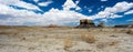 Panorama rock desert landscape in northern New Mexico Royalty Free Stock Photo