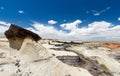 Panorama rock desert landscape in northern New Mexico Royalty Free Stock Photo
