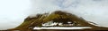 Panorama Rock. This geological uplift is located on Franz Josef Land Royalty Free Stock Photo