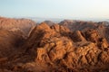 Panorama rocks in early morning Royalty Free Stock Photo