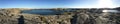 Panorama of rocky seacoast