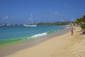 Panorama of Rodney bay in St Lucia, Caribbean Royalty Free Stock Photo