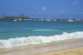 Panorama of Rodney bay in St Lucia, Caribbean Royalty Free Stock Photo