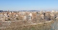Panorama of Rome with Domes and the river Tiber