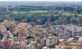 Panorama Of Rome From The Observation Deck Of The Dome Of St. Peter`s Basilica. Panorama Of The City. The Best View Of Rome.