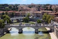 Panorama of Rome from Sant' Angelo Castel Royalty Free Stock Photo