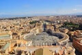 Rome - St.Peter`s square in Vatican, Italy Royalty Free Stock Photo