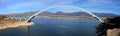 Panorama of of Roosevelt Bridge in southeast Arizona Royalty Free Stock Photo