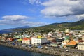 Panorama of Roseau, Dominica, Caribbean Royalty Free Stock Photo