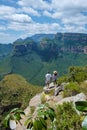 Panorama Route South Africa, Blyde river canyon with the three rondavels Panorama route South Africa Royalty Free Stock Photo