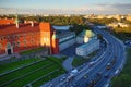 Panorama of Royal Castle in Warsaw