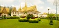 Panorama Royal Palace in Phnom Penh Cambodia