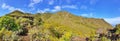 Panorama of ruin in the mountains