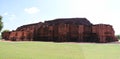 Panorama, The ruin square base of the main brick stupa of Khao Klang Nok on left side, influence of Draravati culture, 8th-9th.