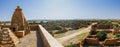 Panorama of ruins,abandoned houses of Kuldhara village at Jaisalmer,Rajasthan,India.It is said village is cursed and hence no Royalty Free Stock Photo