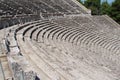 The ancient town of Mycenae on the peninsula Peloponnese. Greece. 06. 19. 2014. Landscape of the ruins of ancient Greek architectu