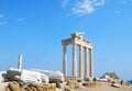 Ruins of ancient temple of Apollo in Side Royalty Free Stock Photo