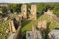 Ruin of medieval Elgin cathedral in Scotland