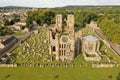 Ruin of medieval Elgin cathedral in Scotland