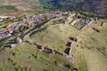 Panorama of the ruins of the historic castle of Alcaraz, Spain