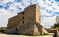 Panorama of the ruins of the Rocca Aldobrandesca in Suvereto, Tuscany, Italy Royalty Free Stock Photo