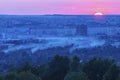Panorama of Rzeszow at sunset Royalty Free Stock Photo