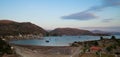 Panorama: Sailing regatta in the Mediterranean Sea