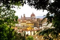 Panorama of Saint Mary cathedral in Florence, Italy.