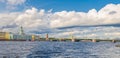Panorama of Saint Petersburg Leningrad city Royalty Free Stock Photo