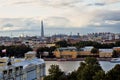 Panorama of Saint-Petersburg, Russia. Birds eye view.