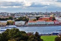 Panorama of Saint-Petersburg, Russia. Birds eye view.