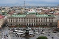 Panorama of Saint Petersburg, Russia, from the colonnade of Saint Isaacs cathedral