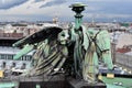 Panorama of Saint Petersburg, Russia, from the colonnade of Saint Isaacs cathedral