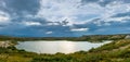 Panorama Salt Lake, Kyrgyzstan.